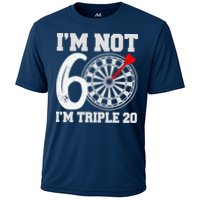 60th Birthday Funny Triple 20 Darts Cooling Performance Crew T-Shirt