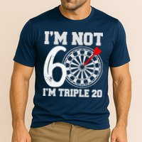 60th Birthday Funny Triple 20 Darts Cooling Performance Crew T-Shirt