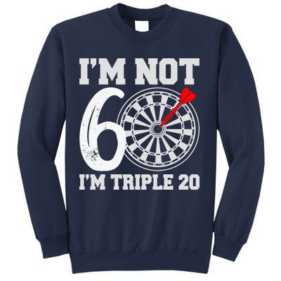 60th Birthday Funny Triple 20 Darts Sweatshirt