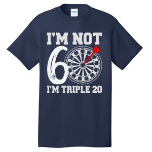 60th Birthday Funny Triple 20 Darts Tall T-Shirt