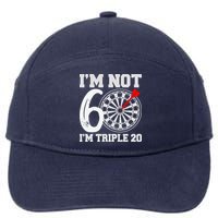 60th Birthday Funny Triple 20 Darts 7-Panel Snapback Hat