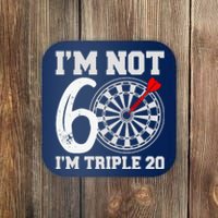 60th Birthday Funny Triple 20 Darts Coaster