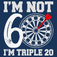 60th Birthday Funny Triple 20 Darts 16 in Basic Backpack