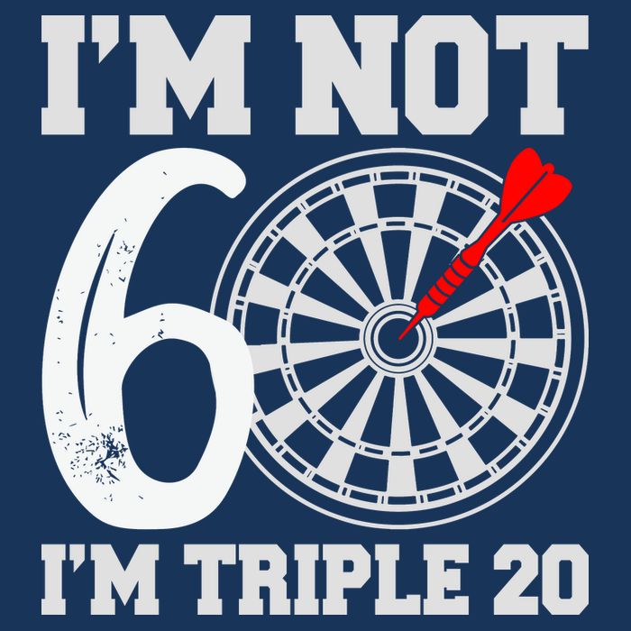 60th Birthday Funny Triple 20 Darts 16 in Basic Backpack