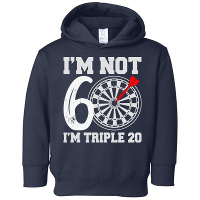 60th Birthday Funny Triple 20 Darts Toddler Hoodie