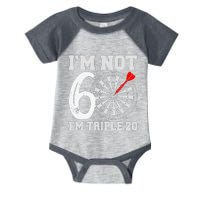 60th Birthday Funny Triple 20 Darts Infant Baby Jersey Bodysuit