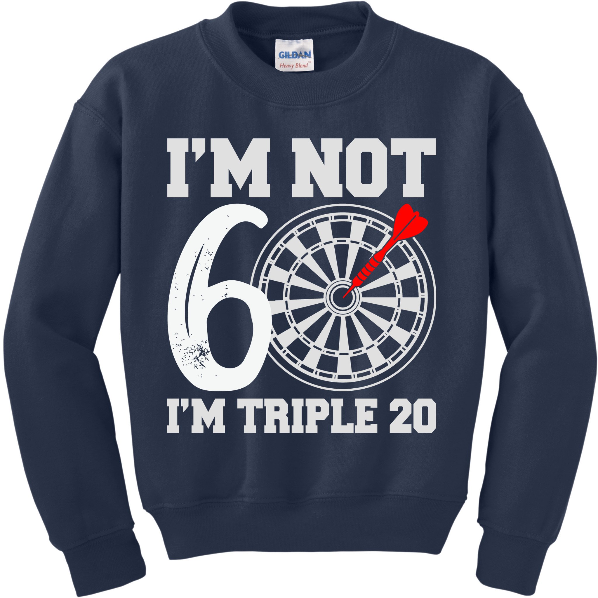 60th Birthday Funny Triple 20 Darts Kids Sweatshirt