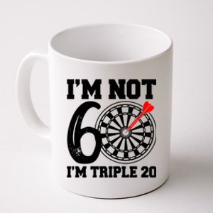 60th Birthday Funny Triple 20 Darts Coffee Mug