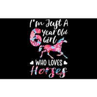 6th birthday for horse lover Just A 6 years old Bumper Sticker