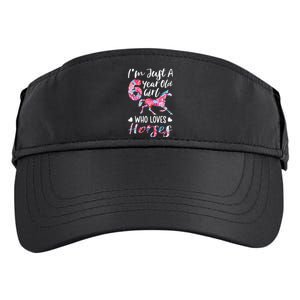 6th birthday for horse lover Just A 6 years old Adult Drive Performance Visor