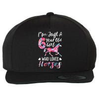 6th birthday for horse lover Just A 6 years old Wool Snapback Cap