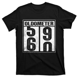 60th Birthday Funny Gift Oldometer 5960 T-Shirt