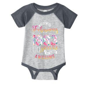 60th Birthday Flowers Gift For Women Born In February 1963 Infant Baby Jersey Bodysuit