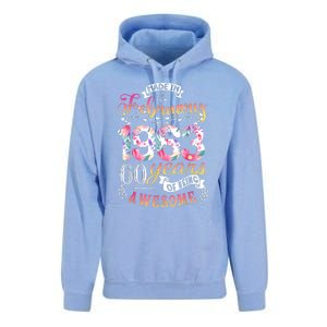 60th Birthday Flowers Gift For Women Born In February 1963 Unisex Surf Hoodie