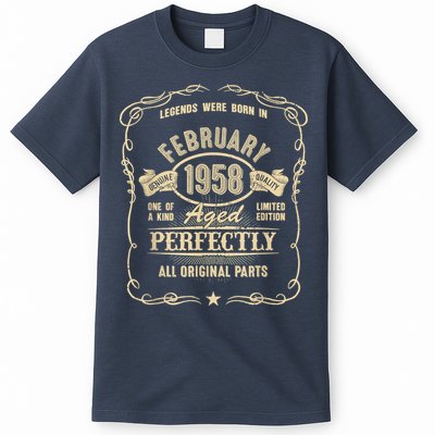 65th Birthday For Legends Born February 1958 65 Yrs Old T-Shirt