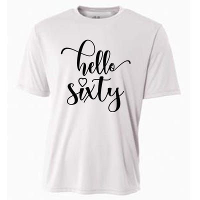 60th Birthday For Women Hello Sixty 60 Years Old Cute Cooling Performance Crew T-Shirt