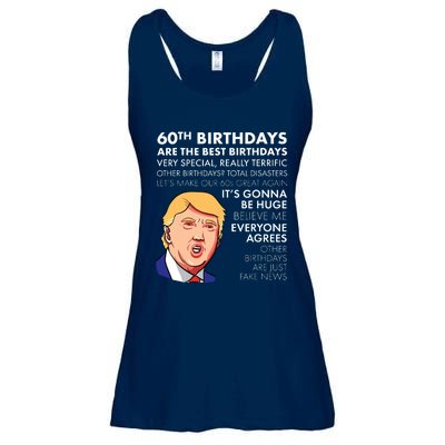 60th Birthday Gift Funny Trump Quote Ladies Essential Flowy Tank