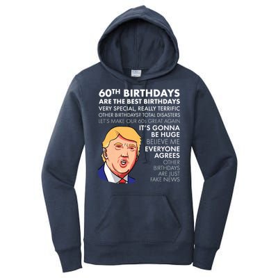 60th Birthday Gift Funny Trump Quote Women's Pullover Hoodie