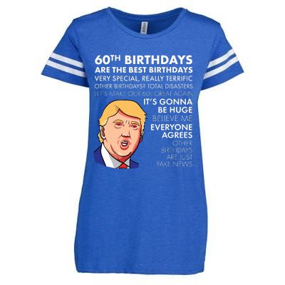 60th Birthday Gift Funny Trump Quote Enza Ladies Jersey Football T-Shirt