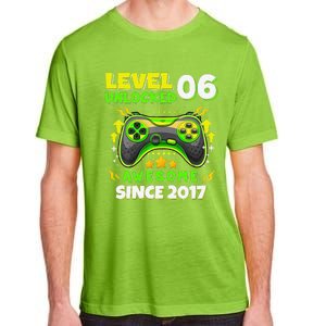 6th Birthday Gifts Level 6 Unlocked 6 Years Old Gamer Cute Adult ChromaSoft Performance T-Shirt