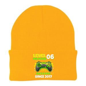 6th Birthday Gifts Level 6 Unlocked 6 Years Old Gamer Cute Knit Cap Winter Beanie