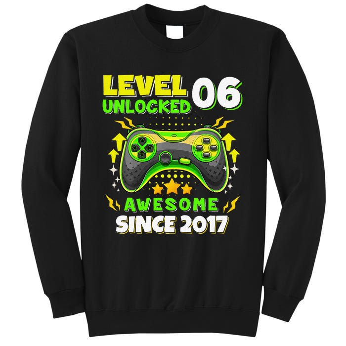 6th Birthday Gifts Level 6 Unlocked 6 Years Old Gamer Cute Sweatshirt