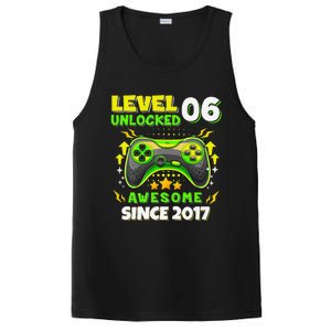 6th Birthday Gifts Level 6 Unlocked 6 Years Old Gamer Cute PosiCharge Competitor Tank