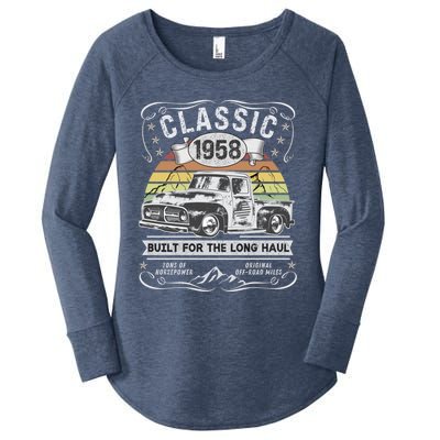 65th Birthday Gift Pickup Truck Born 1958 Gift Women's Perfect Tri Tunic Long Sleeve Shirt