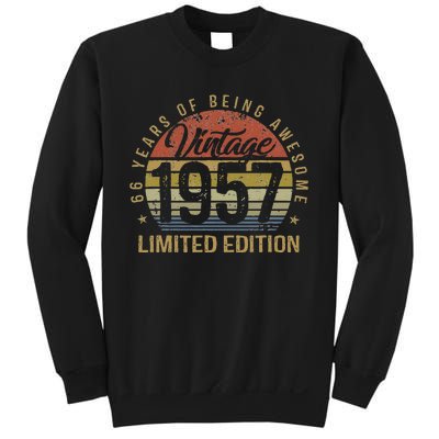 66th Birthday Gift 66 Years Old Vintage 1957 Limited Edition Sweatshirt