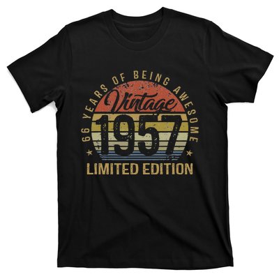 66th Birthday Gift 66 Years Old Vintage 1957 Limited Edition T-Shirt