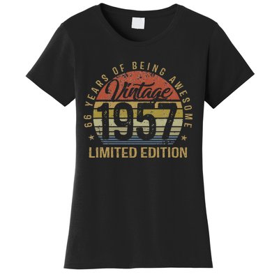 66th Birthday Gift 66 Years Old Vintage 1957 Limited Edition Women's T-Shirt