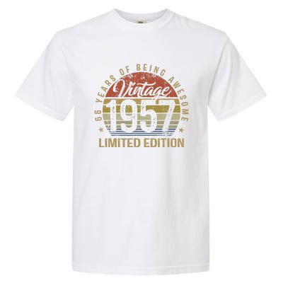 66th Birthday Gift 66 Years Old Vintage 1957 Limited Edition Garment-Dyed Heavyweight T-Shirt