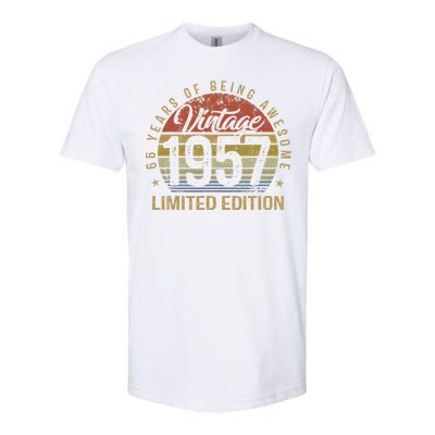 66th Birthday Gift 66 Years Old Vintage 1957 Limited Edition Softstyle CVC T-Shirt