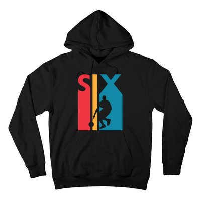 6th Birthday Gift Six Vintage Basketball 6 Year Old Hoodie