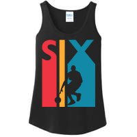 6th Birthday Gift Six Vintage Basketball 6 Year Old Ladies Essential Tank