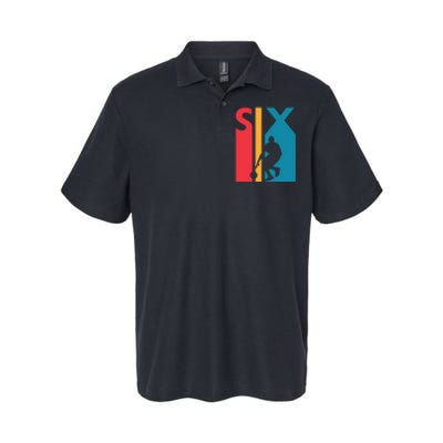 6th Birthday Gift Six Vintage Basketball 6 Year Old Softstyle Adult Sport Polo