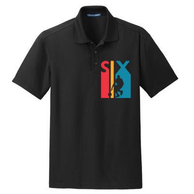 6th Birthday Gift Six Vintage Basketball 6 Year Old Dry Zone Grid Polo