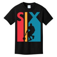 6th Birthday Gift Six Vintage Basketball 6 Year Old Kids T-Shirt