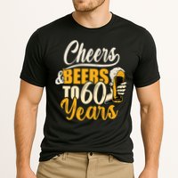 60th Birthday Gift Cheers And Beers To Sixty Years Funny Cooling Performance Crew T-Shirt