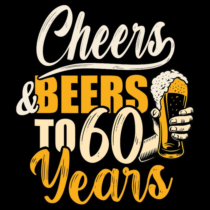 60th Birthday Gift Cheers And Beers To Sixty Years Funny Cooling Performance Crew T-Shirt