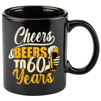 60th Birthday Gift Cheers And Beers To Sixty Years Funny 11oz C Handle Ceramic Mug