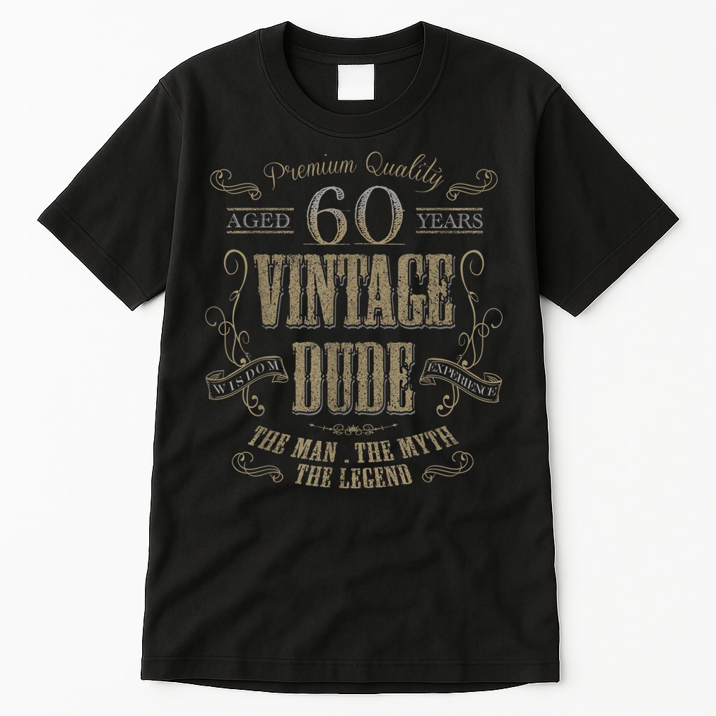 60th birthday gift idea for Vintage Lover 60 years old Dude Tall T-Shirt