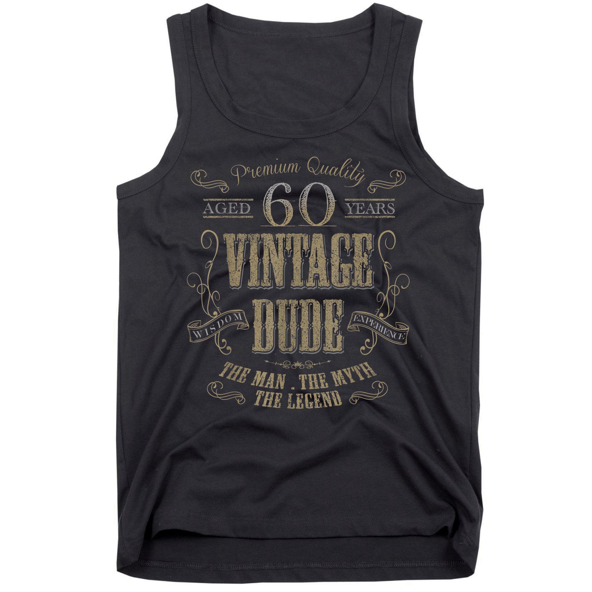 60th birthday gift idea for Vintage Lover 60 years old Dude Tank Top