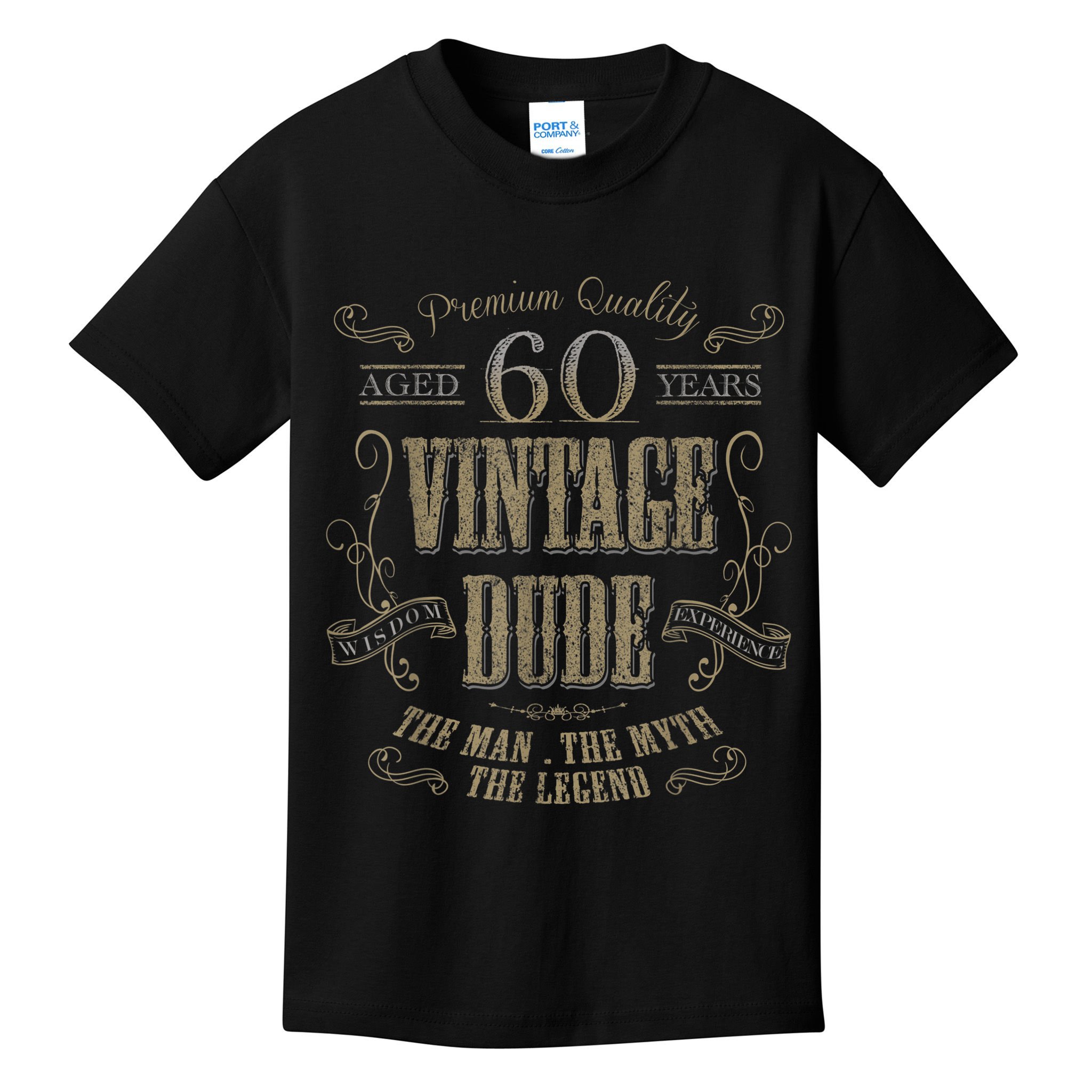 60th birthday gift idea for Vintage Lover 60 years old Dude Kids T-Shirt