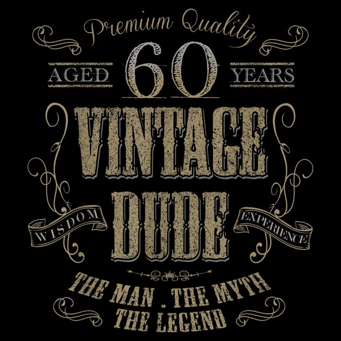 60th birthday gift idea for Vintage Lover 60 years old Dude Kids T-Shirt