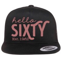 60th Birthday Gift Vintage 1962 Flat Bill Trucker Hat