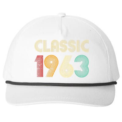 60th Birthday Gift Classic 1963 60 Years Old Snapback Five-Panel Rope Hat