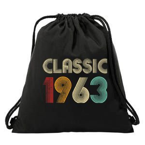 60th Birthday Gift Classic 1963 60 Years Old Drawstring Bag