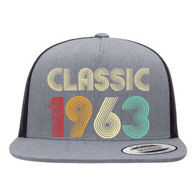 60th Birthday Gift Classic 1963 60 Years Old Flat Bill Trucker Hat