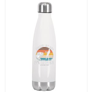 69th Birthday Gift For Fisherman Funny Fishing 69 Bday Stainless Steel Insulated Water Bottle